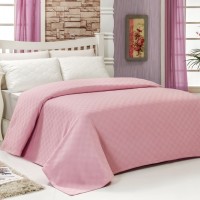 Розовое покрывало Турция хлопок Diva Damas Pink 200x240