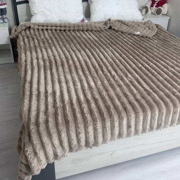Пушистый плед Шарпей Large Бежевый 200x230 700718 от HomeBrand в интернет-магазине PannaTeks