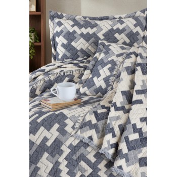 Покрывало муслин с наволочками Rodya Denim 240x260 Турция фото 1
