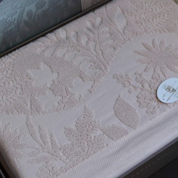 Жаккардовая махровая простынь евро 220x240 Amazon Gul Kurusu Турция