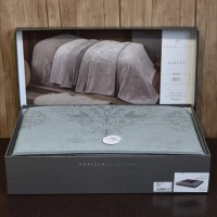 Махровая простынь-покрывало евро 220x240 Violet Antrasit Турция