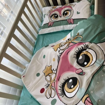 Детское постельное белье в кроватку Pretty cotton 05135-2 от Комфорт Текстиль в интернет-магазине PannaTeks