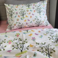 Стильное детское постельное белье Птенчики cotton Стильное детское постельное белье Птенчики cotton
