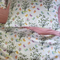Детское белье постельное для новорожденных Птенчики cotton