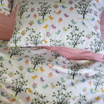 Детское белье постельное для новорожденных Птенчики cotton 05139-2 от Комфорт Текстиль в интернет-магазине PannaTeks