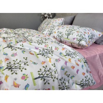 Детское белье постельное для новорожденных Птенчики cotton изображение 1 Детское белье постельное для новорожденных Птенчики cotton фото 1