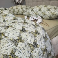 Хлопковое белье постельное Абстракция Елочка