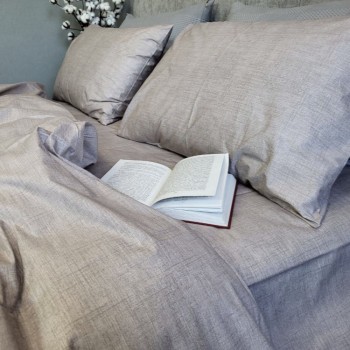 Однотонная постель из хлопка Бежевый Loft Cotton 020144 от Комфорт Текстиль в интернет-магазине PannaTeks