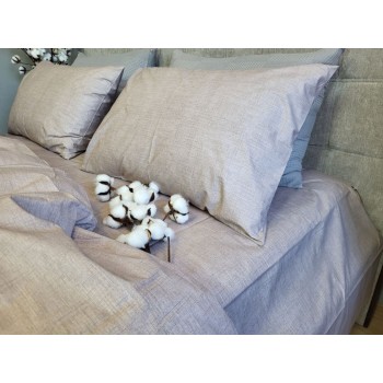 Однотонная постель из хлопка Бежевый Loft Cotton фото 4