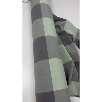 Вареный хлопок постельное белье в клеточку Green Kilt фото 7