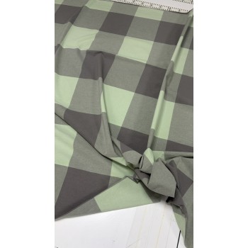 Вареный хлопок постельное белье в клеточку Green Kilt фото 8