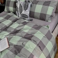 Постельное белье вареный хлопок Green Kilt+Rock Gray