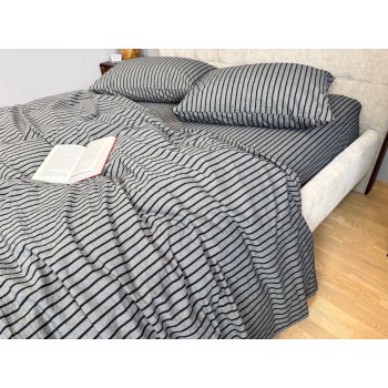 Постельное белье в полоску из вареного хлопка Style фото 1