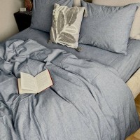 Постельное белье из вареного хлопка Jeans Gray Постельное белье из вареного хлопка Jeans Gray