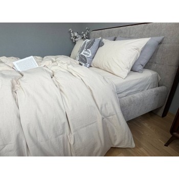 Комплект постельного белья вареный хлопок Creamy Beige фото 4
