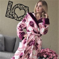 Халат женский микрофибра Плюшевые Кошечки Халат женский микрофибра Плюшевые Кошечки