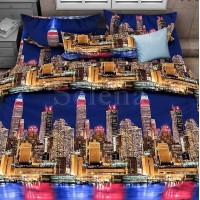 Комплект постельного белья из поликоттона Ночной Город