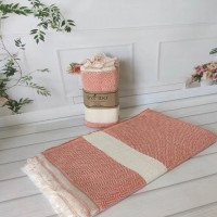 Пештемаль для пляжа Турция 100x180 Rhombus Оранжевый