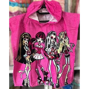 Пончо детское махровое Monster High (Монстер Хай)