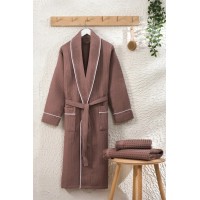 Банный халат мужской вафельный Exclusive Kahve Турция