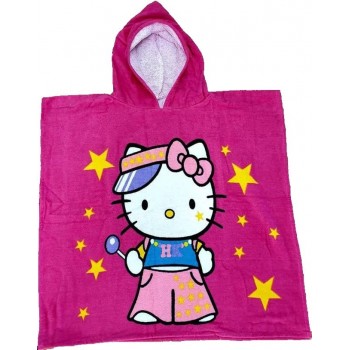 Детское полотенце пончо с капюшоном 75x150 Kitty